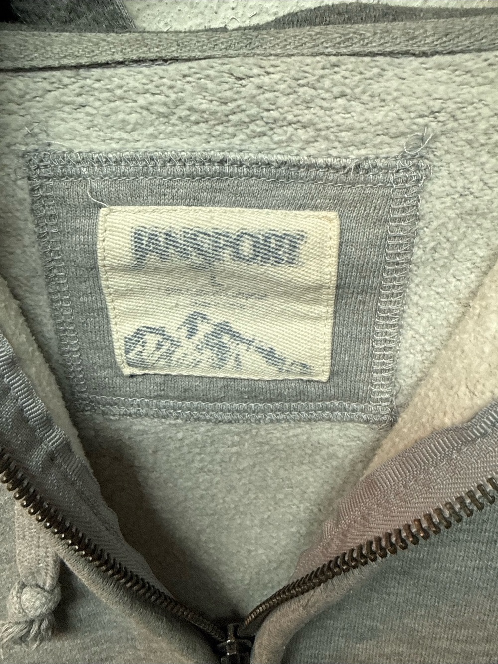Jansport Men's Gray Half-Zip Hoodie Sweater - Picture 2 of 4
